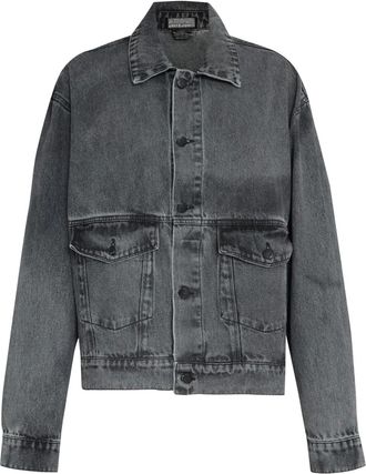 Amapô Giacca denim con bottoni - Nero