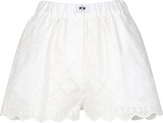 Msgm korte broek wit