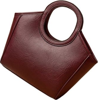 Generic Handbags Women Bags Designer Ladies Shoulder Crossbody Tote Leather Messenger Handle Female(Red)