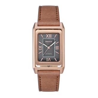 Heritor Esteban Mens Leather Band Watch