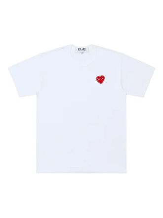 Comme Des Gar&ccedil;ons heart-detail T-shirt - unisex - Fabric - XXXS - White