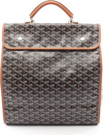 Goyard Black Brown Multi-Color Coated Canvas Leather Backpack (Pre-Owned)