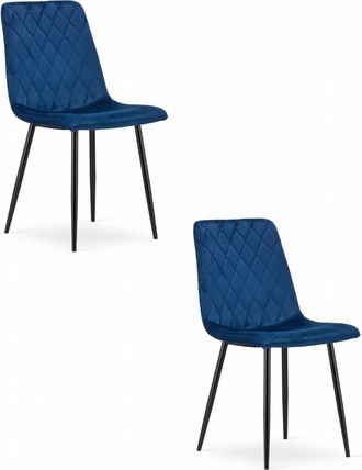 OEM Silla Tur&iacute;n - Terciopelo Azul Marino X 2