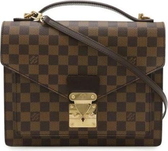 Louis Vuitton Pre-owned Damier Monceau Handtas - Dames - Vintage Handtas - Bruin - ONE Size - Vintage