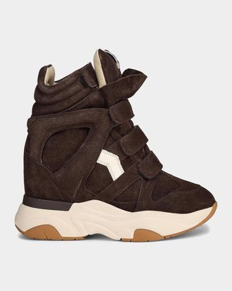 Isabel Marant Balskee Suede Sneakers
