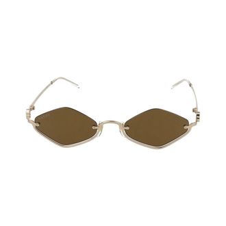 Gucci Goudbruine zonnebril Gg1604S stijl - Dames - Accessoires - Geel - Maat: 53 MM