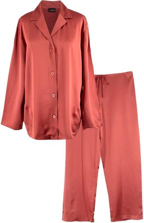 La Perla Rose Silk Long Pyjamas Size XL