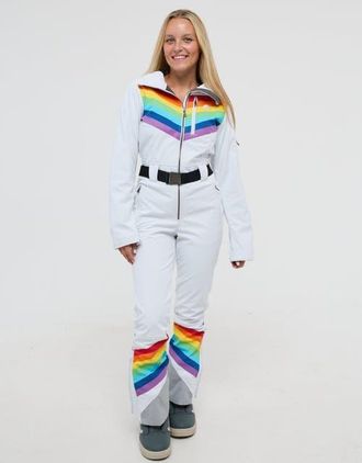 OOSC Chic Ski Suit - Rainbow Road at Nordstrom, Size Small