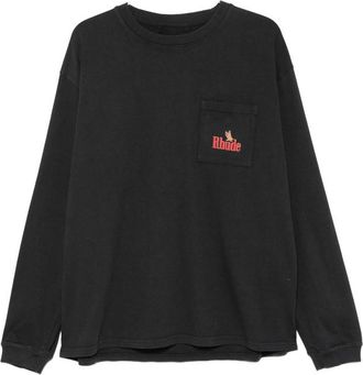Rhude Logo-print Chest-pocket T-shirt
