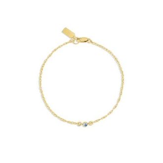 Set & Stones Something Blue Bracelet in Gold at Nordstrom, Size 7