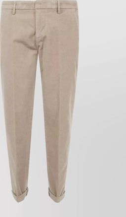 Dondup cuffed trousers with belt loops and pockets