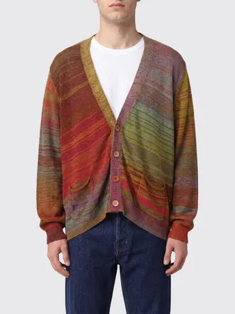 Magliano Cardigan di cotone a righe con logo