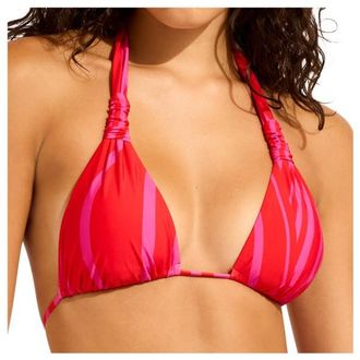 Seafolly Coastline Multi Fit Longline Tri Bikini-Top f&uuml;r Damen | orange