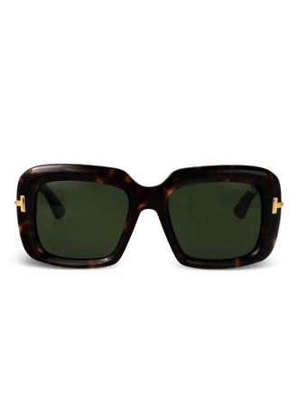 Tom Ford Eyewear square-frame sunglasses - women - Acetate - 53 - Brown