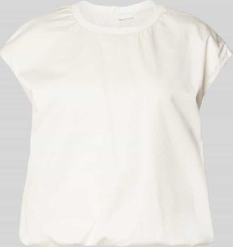 Jake*s Relaxed Fit Blusenshirt mit Kapp&auml;rmeln in Beige, Gr&ouml;&szlig;e 40