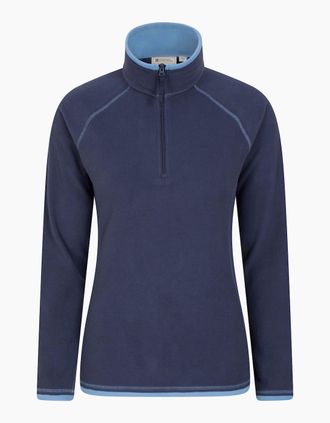 Mountain Warehouse Womens Mountain Warehouse Womens/Ladies Montana Half Zip Fleece Top - Navy - Size: 22