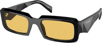 Prada PR 27ZSF Asian Fit 16K70A Mens Sunglasses Black Size 55