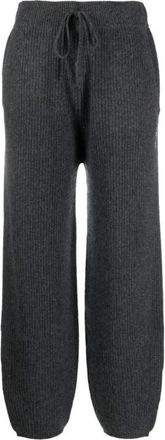 Ralph Lauren Cropped Sportbroek - Dames - Sweatpants - Grijs - XL - Kasjmier - Broeken