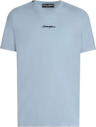 Dolce & Gabbana T-shirt Script - Blu