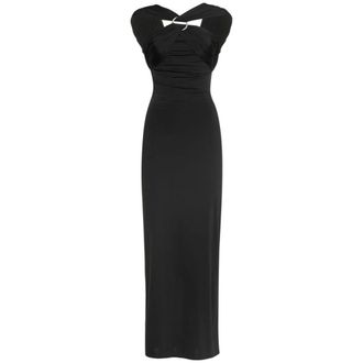 The Attico Dames, Jurken, Zwart, Maat: 2XS