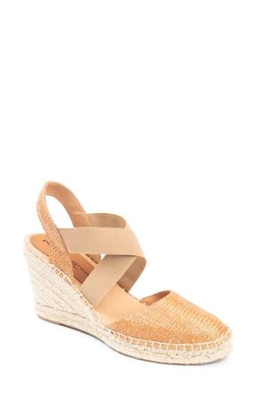 Patricia Green Mila Espadrille in Cognac Raffia at Nordstrom, Size 10