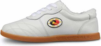 Generic Unisex Taekwondo Shoes Boxing Kung Fu Tai Chi Sport Gym for Children Adults(White,6.5 UK)