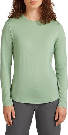 Icebreaker Lycoell & Merino Blend 125 Cool-Lite Sphere III Long Sleeve T-Shirt in Seaglass at Nordstrom, Size X-Small