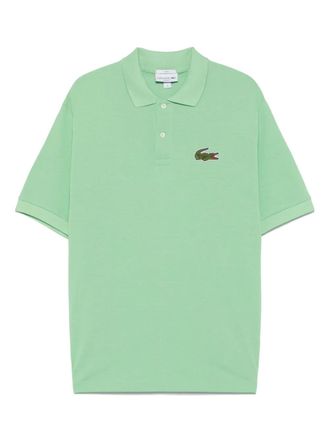 Lacoste logo-patch polo shirt - unisex - Organic Cotton - S - Green