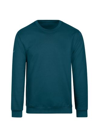 Trigema Sweatshirt TRIGEMA TRIGEMA Sweatshirt, Damen, Gr. M, blau (petrol), 70% Baumwolle, 30% Polyester, Basic, Sweatshirts Sweatshirt