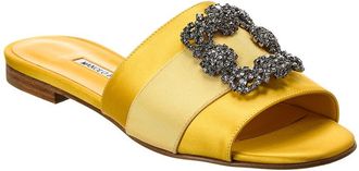 Manolo Blahnik Martamod Satin Sandal