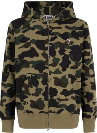 A Bathing Ape 1st Camo One Point full-zip hoodie - men - Cotton - L - Green