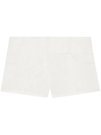 Courr&egrave;ges belted shorts - women - Polyester/Cotton - 36 - White