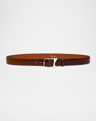 Santoni Men & apos;s Cintura Leather Belt