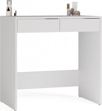 Topeshop MARINA - Escritorio blanco moderno con 2 cajones - Diseño elegante y funcional