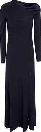 Alberta Ferretti Dress Long Sleeves Enver Satin