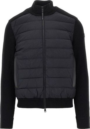 Moncler Nylon and wool-blend cardigan Man XXL
