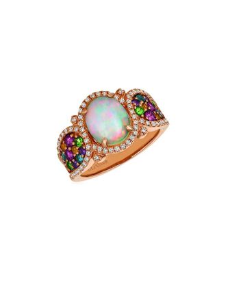 Le Vian 14K Rose Gold 2.23 Ct. Tw. Diamond & Opal Pastels Ring