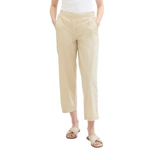 Tom Tailor Dames, Broeken, Beige, Maat: M