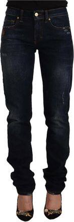 Gianfranco Ferre Slim-fit Jeans - Dames - Slim Fit Jeans - Blauw - M - Katoen - Jeans