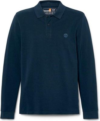 Timberland Millers River L/S Millers River Pique Polo Polo-Shirt f&uuml;r Herren | blau
