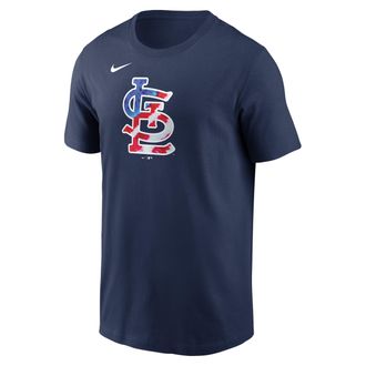 Nike St. Louis Cardinals Americana Nike Mens MLB T-Shirt in Blue | N19944BSCN-AQS