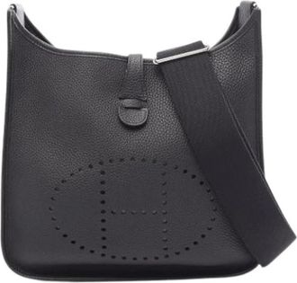 Herm&egrave;s Pre-owned Vintage Schoudertas - Dames - Vintage Schoudertas - Zwart - ONE Size - Leer - Vintage