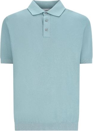 Lardini Poloshirt met korte mouwen - Heren - Polos - Blauw - M - Katoen - Tops
