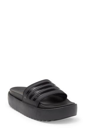 adidas Adilette Sandal in Black/Black/Black at Nordstrom Rack, Size 10