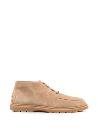 Tod's Beige Suede Desert Boots
