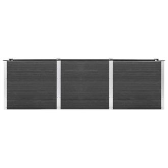 Berkfield Home Garden Raised Bed Grey 300x50x91 cm WPC | Size: 300 x 50 x 91 cm