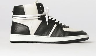 Collegium Sneaker alta Destroyer in pelle bicolore con punta traforata