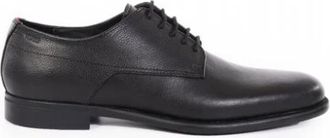 HUGO BOSS Kyron Derby Shoe - Heren - Nette schoenen - Zwart - 44 EU - Leer - Schoenen