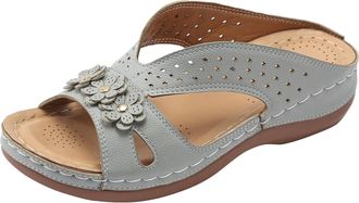 Generic YIzdegg Sandals Womens Arch Support - Sandals Massage Sole Heel Shoes Non-Slip Slippers Comfortable Mules Open Toe Summer Shoes Breathable Roman Sanda