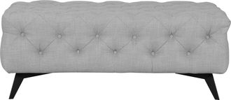 HOME AFFAIRE Polsterhocker »Glynis« aufwändige Knopfheftung, moderne Chesterfield Optik, Fussfarbe wählbar